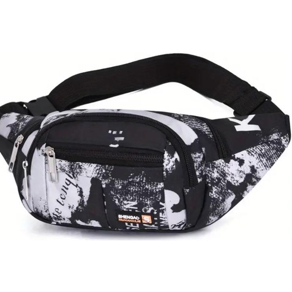 Red Running Waist Bag Large Capacity Crossbody Bag Fanny Pack Unisex - Picture 5 of 6